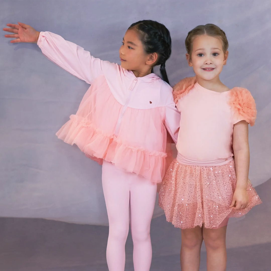 Devant Windbreaker with Tulle Ruffle