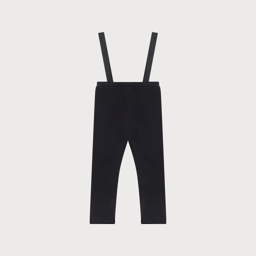Black Boys Leggings with Suspenders