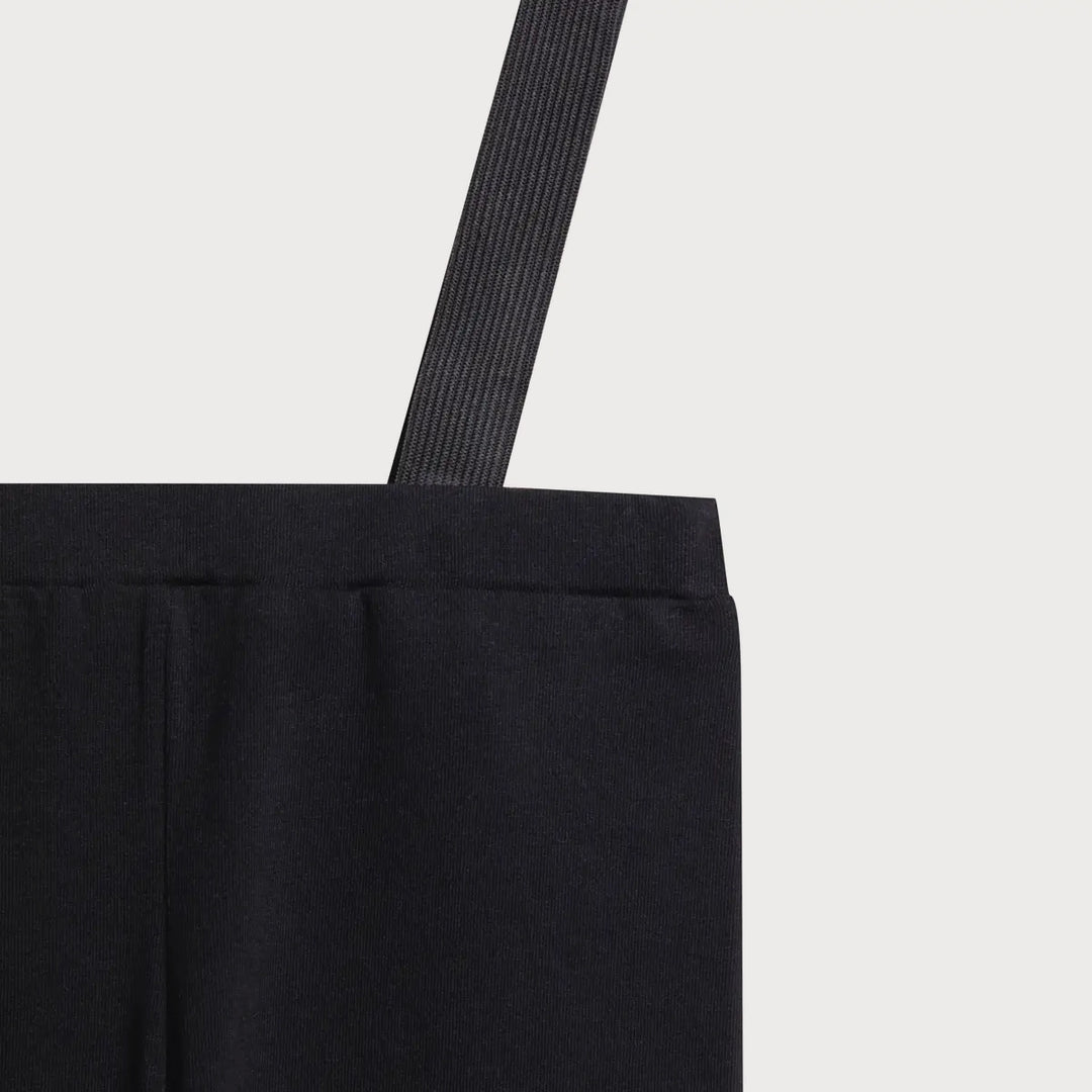 Black Boys Leggings with Suspenders