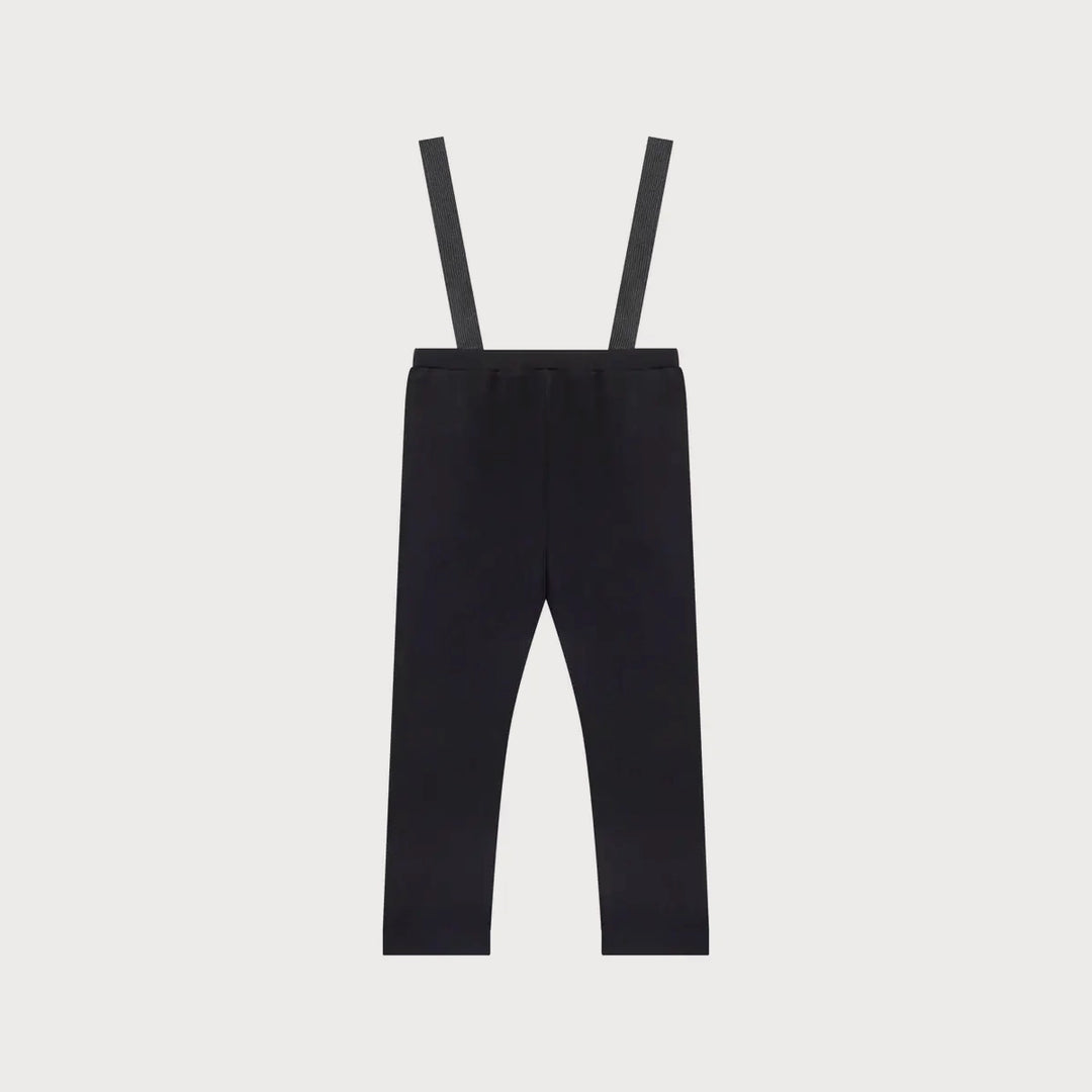 Black Boys Leggings with Suspenders