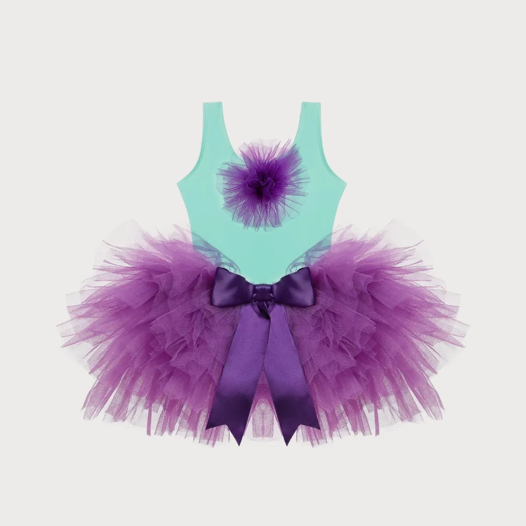 Tutulamb Purple Petals Ballet Set Teal