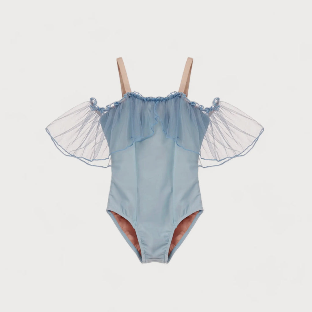 Tutulamb Waltz Bluebell Girls Off-Shoulder Leotard