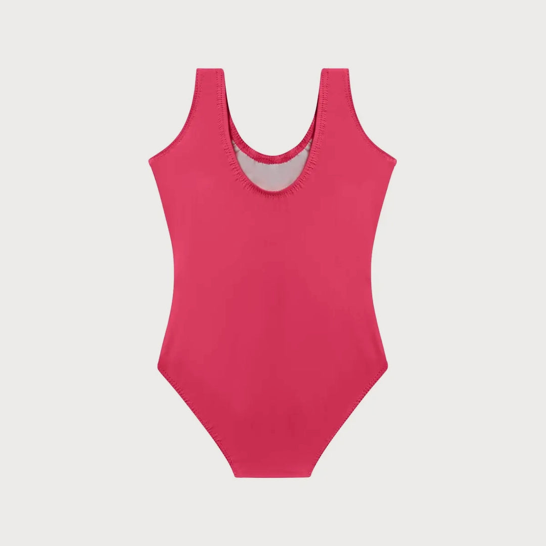 Tutulamb Scoop Neck Pink Girls Leotard