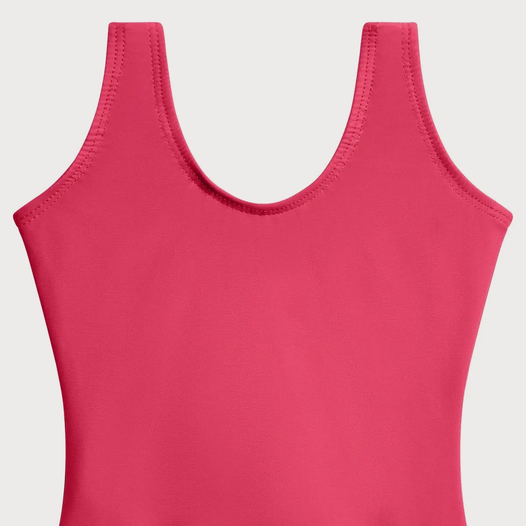 Tutulamb Scoop Neck Pink Girls Leotard