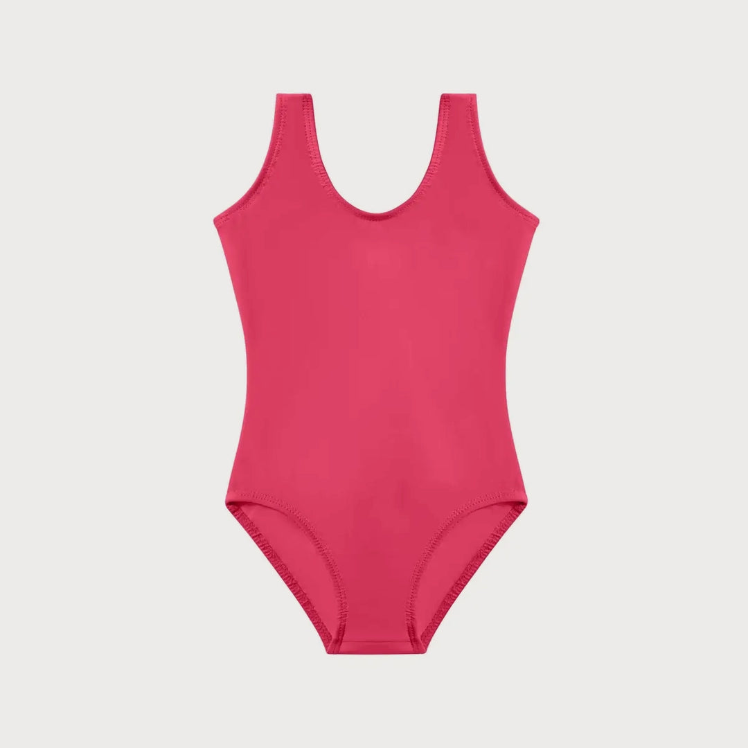 Tutulamb Scoop Neck Pink Girls Leotard