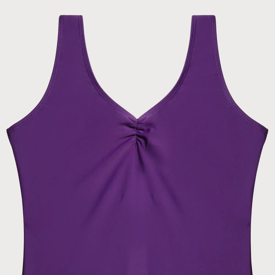 Tutulamb 皇家紫色女童背心练功服