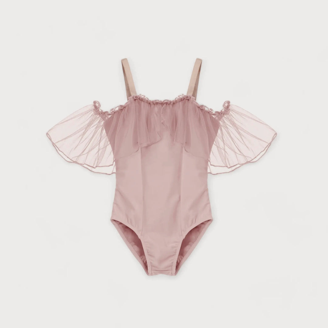 Tutulamb Waltz Tea Rose Girls Off-Shoulder  Leotard