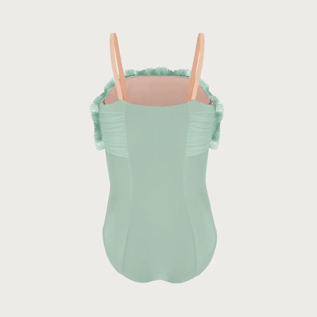 Devant Ruffle Kids Leotard with Removable Sleeves