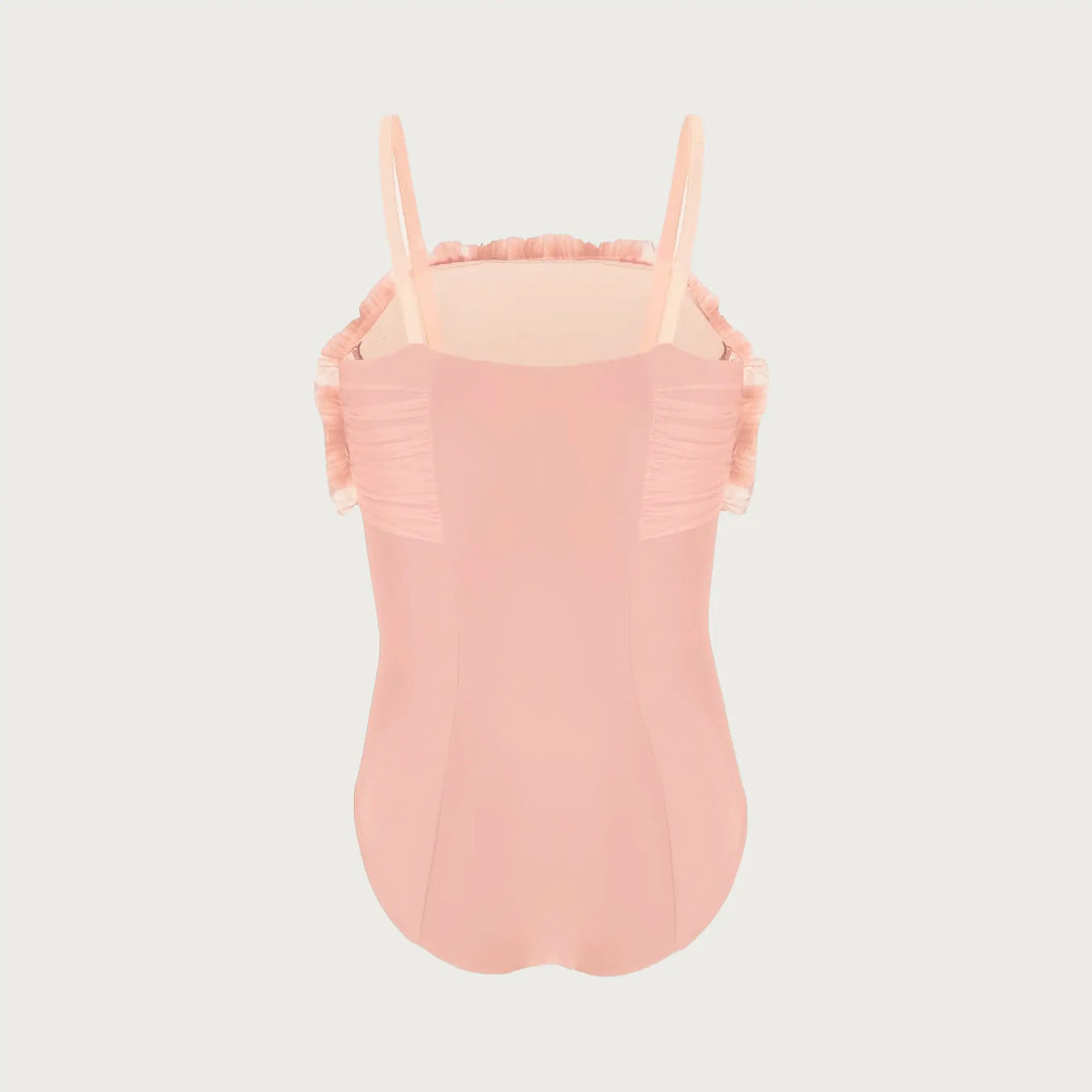 Devant Ruffle Kids Leotard with Removable Sleeves